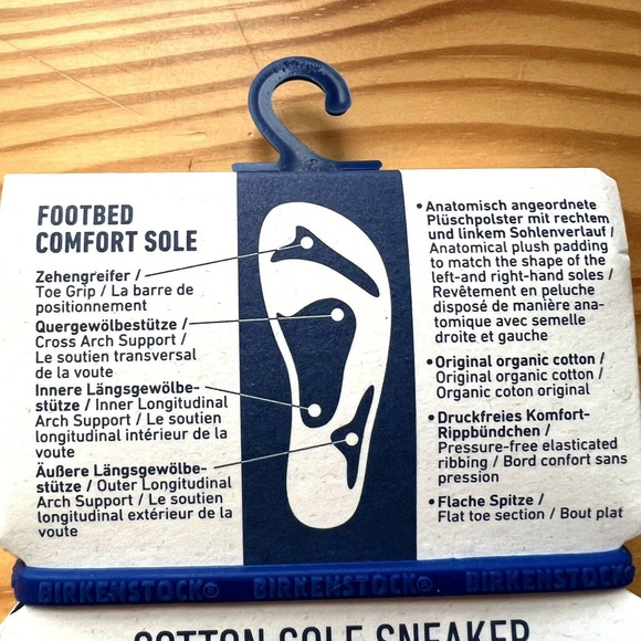 Birkenstock Men's Two Pairs Socks Black Cotton Sole Sneaker Size 15-17 - Picture 5 of 8